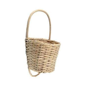 Tasca da appendere in vimini naturale, 13x11H12/27 cm (kit da 10)
