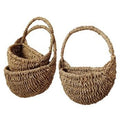 Tasca bombata in erba palustre, set di 3, 26x12H30 cm (kit da 5)