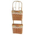 Portaposta da appendere con 2 tasche foderate, 18x7H43 cm (kit da 10)