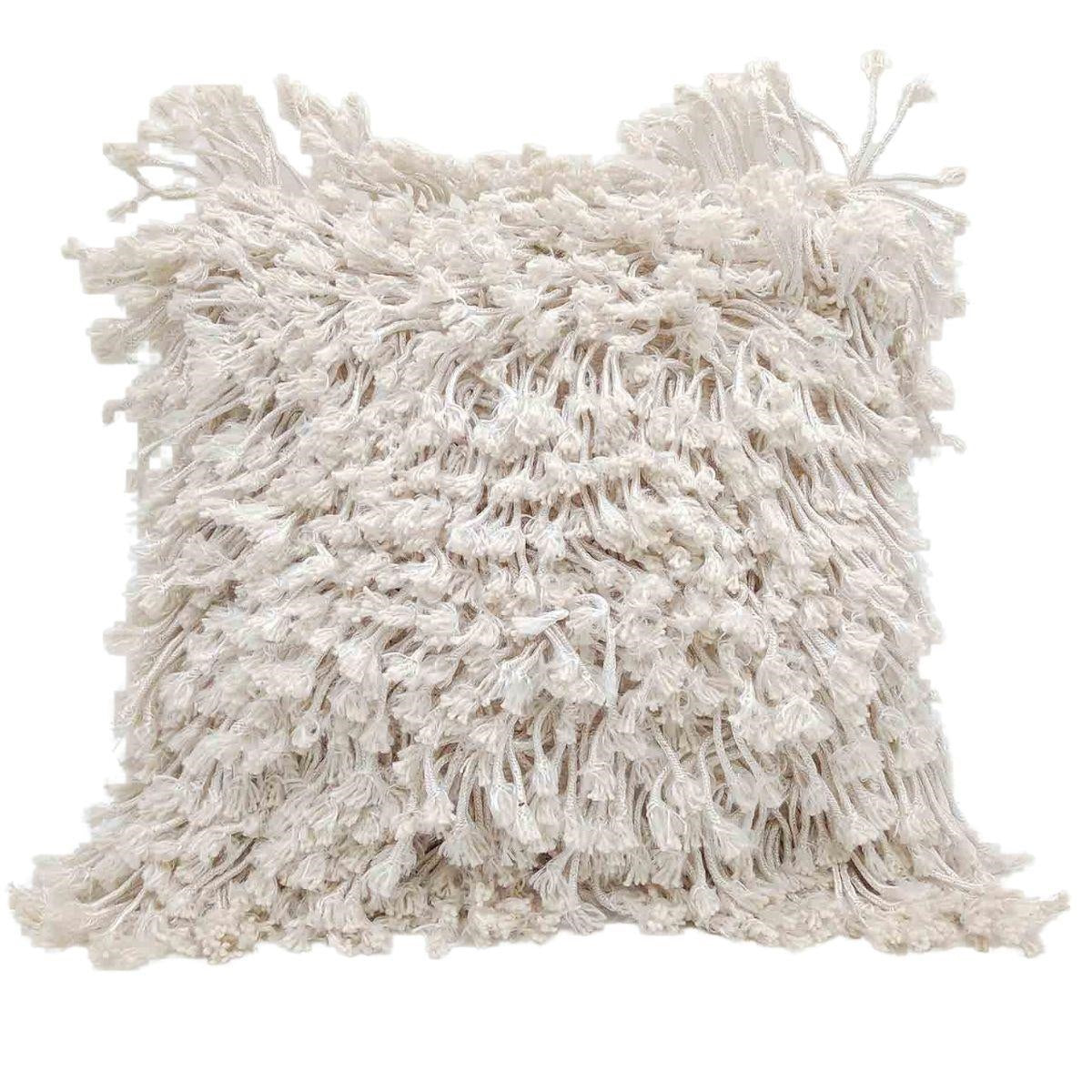 Copricuscino in cotone e organza, 30x30 cm