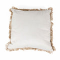 Cuscino quadrato in cotone crema (45x45 cm)
