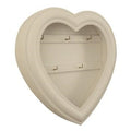 Portachiavi da parete a cuore bianco (kit da 3)
