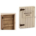 Porta chiavi legno bianco, 19x5x24 cm