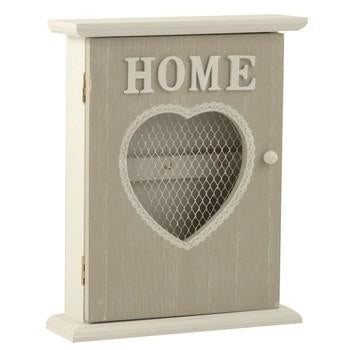 Portachiavi a cuore con scritta Home (kit da 3)