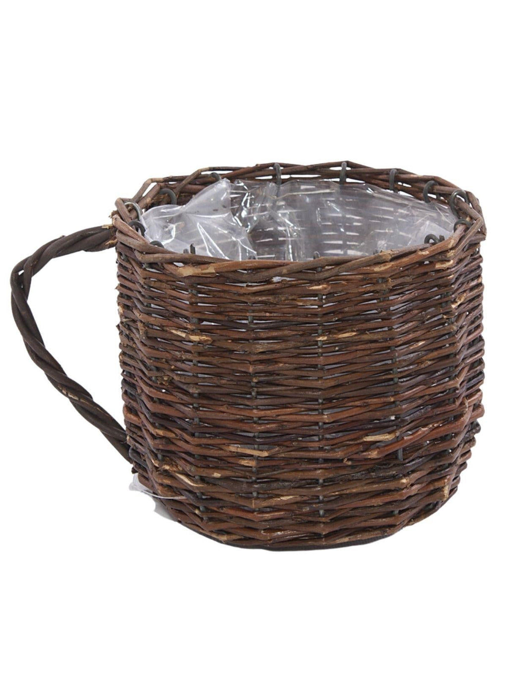 Portafiori in vimini grezzo, Ø16H15 cm (kit da 3)