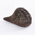 Cornucopia in vimini grezzo, Ø22x32 cm (kit da 3)