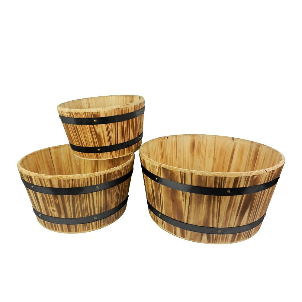 Mastello in abete brunito, Ø45x23 cm