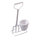 Portavaso in metallo bianco, 11H10 cm (kit da 10)