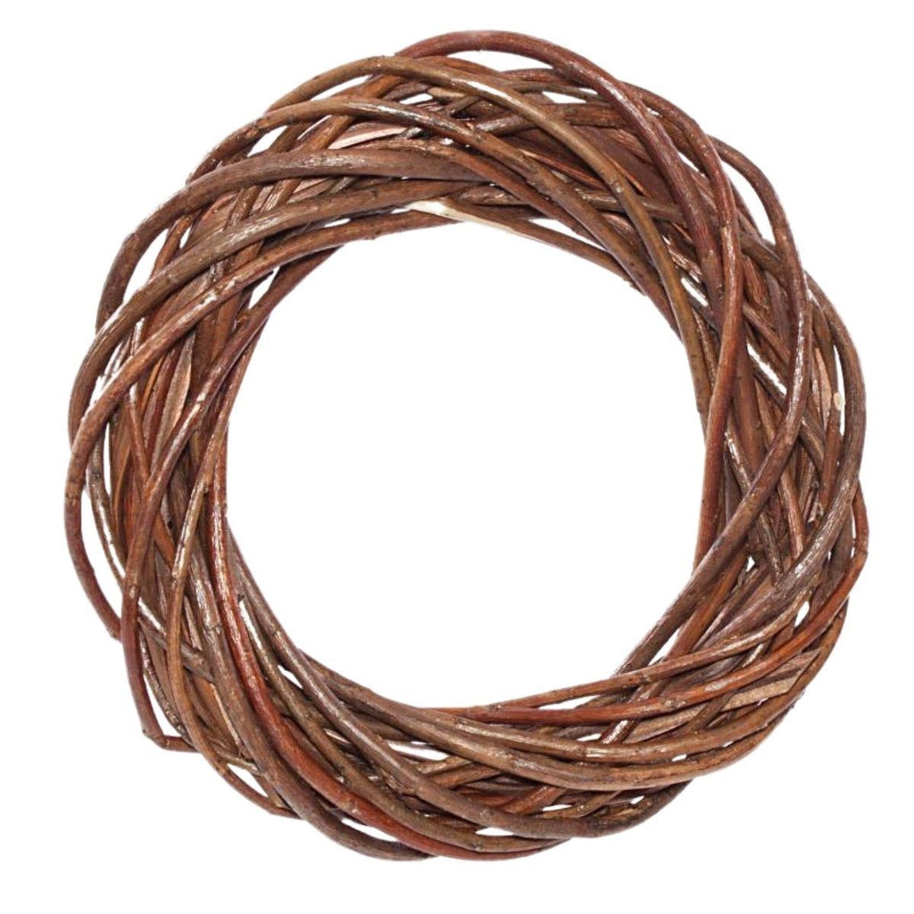 Corona in vimini naturale, Ø20H3,5 cm (kit da 10)