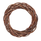 Corona decorativa in vimini naturale, Ø25H5 cm (kit da 5)