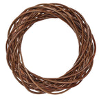 Corona decorativa in vimini naturale, Ø30H5,5 cm (kit da 3)