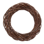 Corona decorativa in vimini naturale, Ø35H6,5 cm (kit da 3)