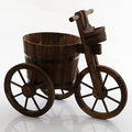 Portavaso a forma di bicicletta in legno di abete, Ø65H58 cm