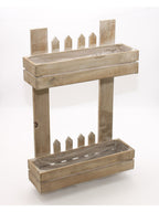 Vaso portavaso in legno da parete, 36X11,5H55 cm