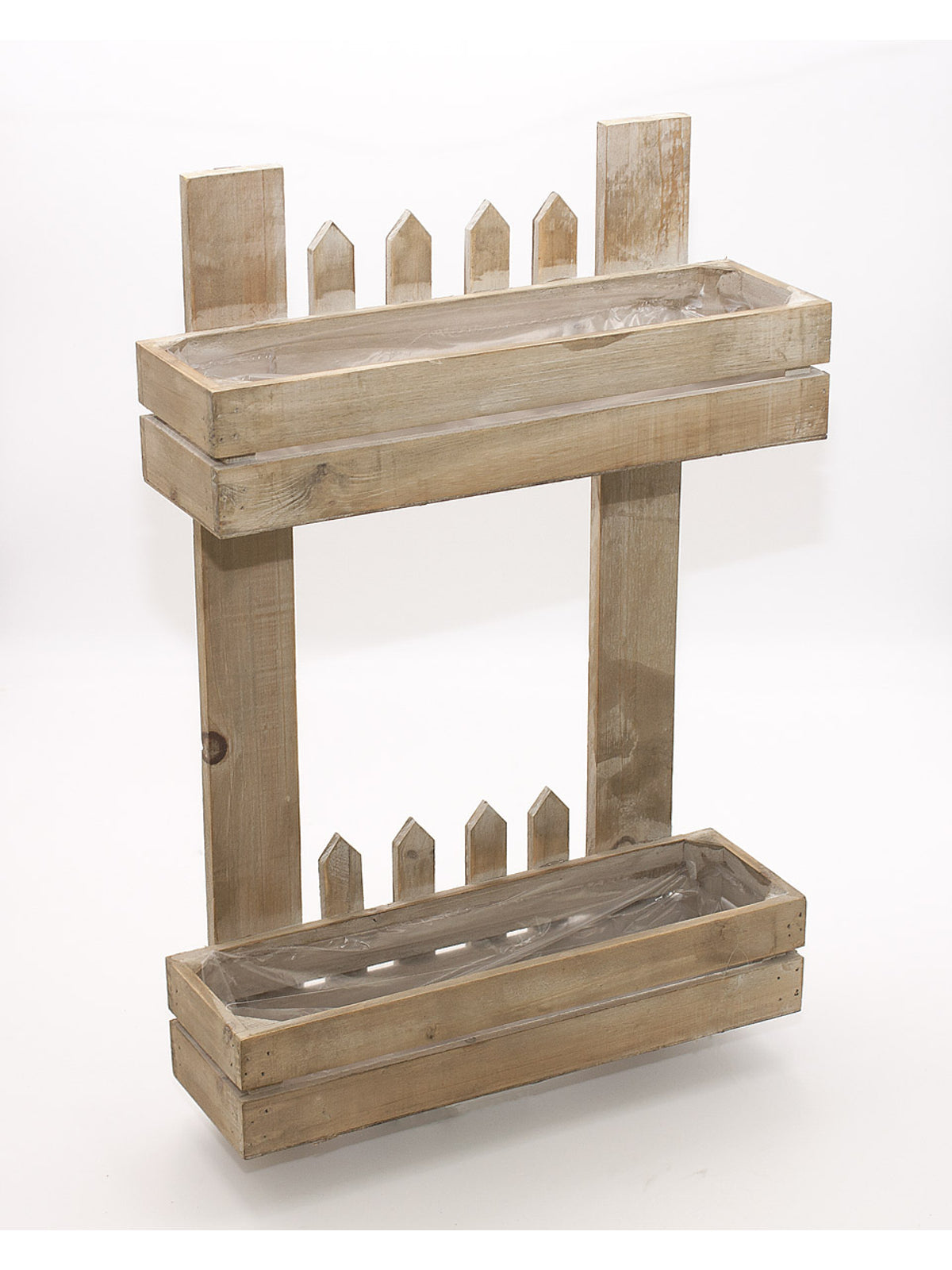 Vaso portavaso in legno da parete, 36X11,5H55 cm