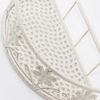 Mensola in metallo bianco, 32x18x65 cm