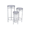 Portavaso metallo grigio anticato, Ø32x70 cm