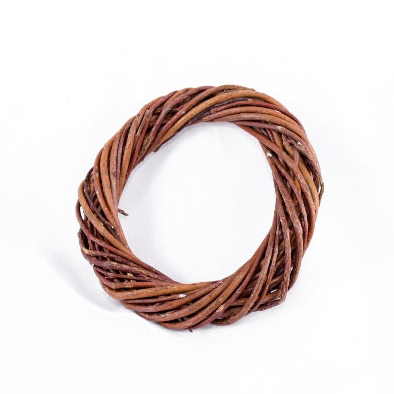 Corona in vimini naturale, Ø17 cm (kit da 10)