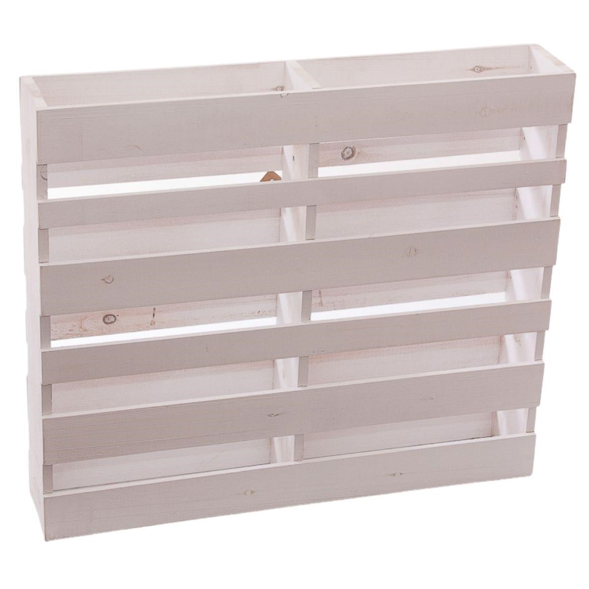 Fioriera da muro in legno di abete bianco, 80x70H15 cm