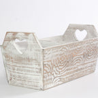 Cassetta per fiori in legno di abete, 28x13H10 cm (kit da 5)