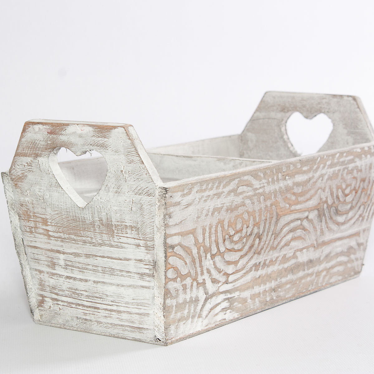 Cassetta per fiori in legno di abete, 28x13H10 cm (kit da 5)