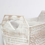 Cassetta per fiori in legno di abete, 28x13H10 cm (kit da 5)