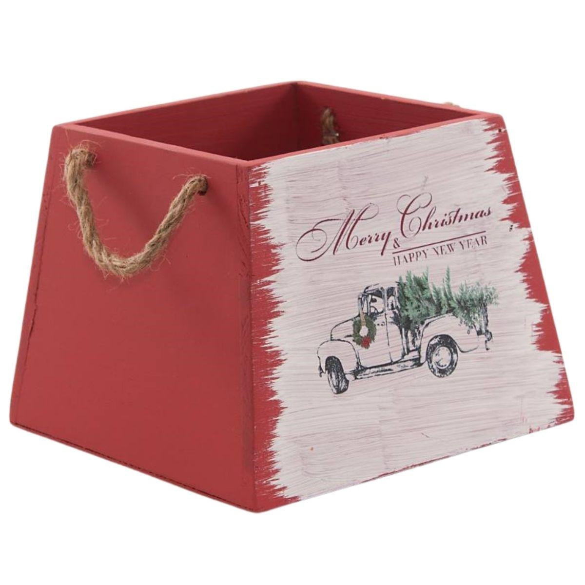 Cassetta Merry Christmas, 14x14x14 cm