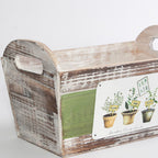 Vaschetta in legno di abete Fresh Herbs, 28x16x13 cm (kit da 3)