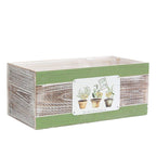 Vaschetta in legno di abete "Fresh Herbs", 33X17H14 cm