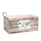 Vaschetta portavaso in abete e corda Mimosa, 32x19H15 cm (kit da 3)