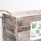 Portavaso in legno di abete e corda Mimosa, 25x12,5x13 cm (kit da 5)