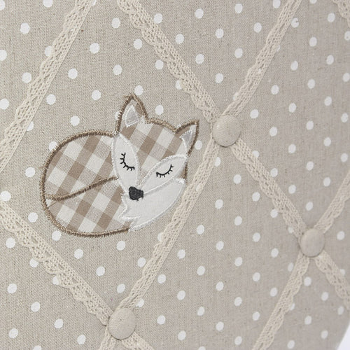 Bacheca in stoffa con decorazione volpe, 43H40 cm (kit da 3)