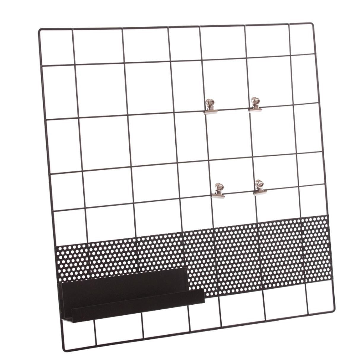 Bacheca in metallo nero, 45H45 cm