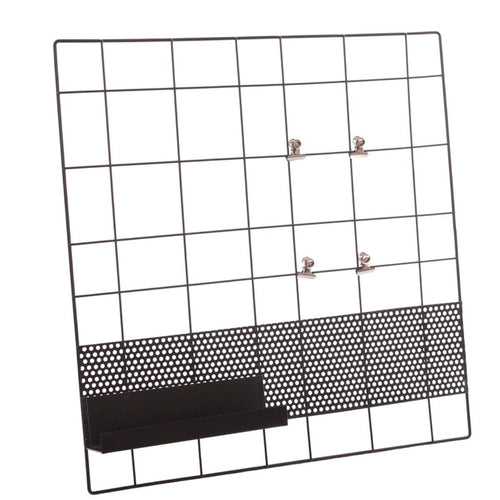 Bacheca in metallo nero, 45H45 cm