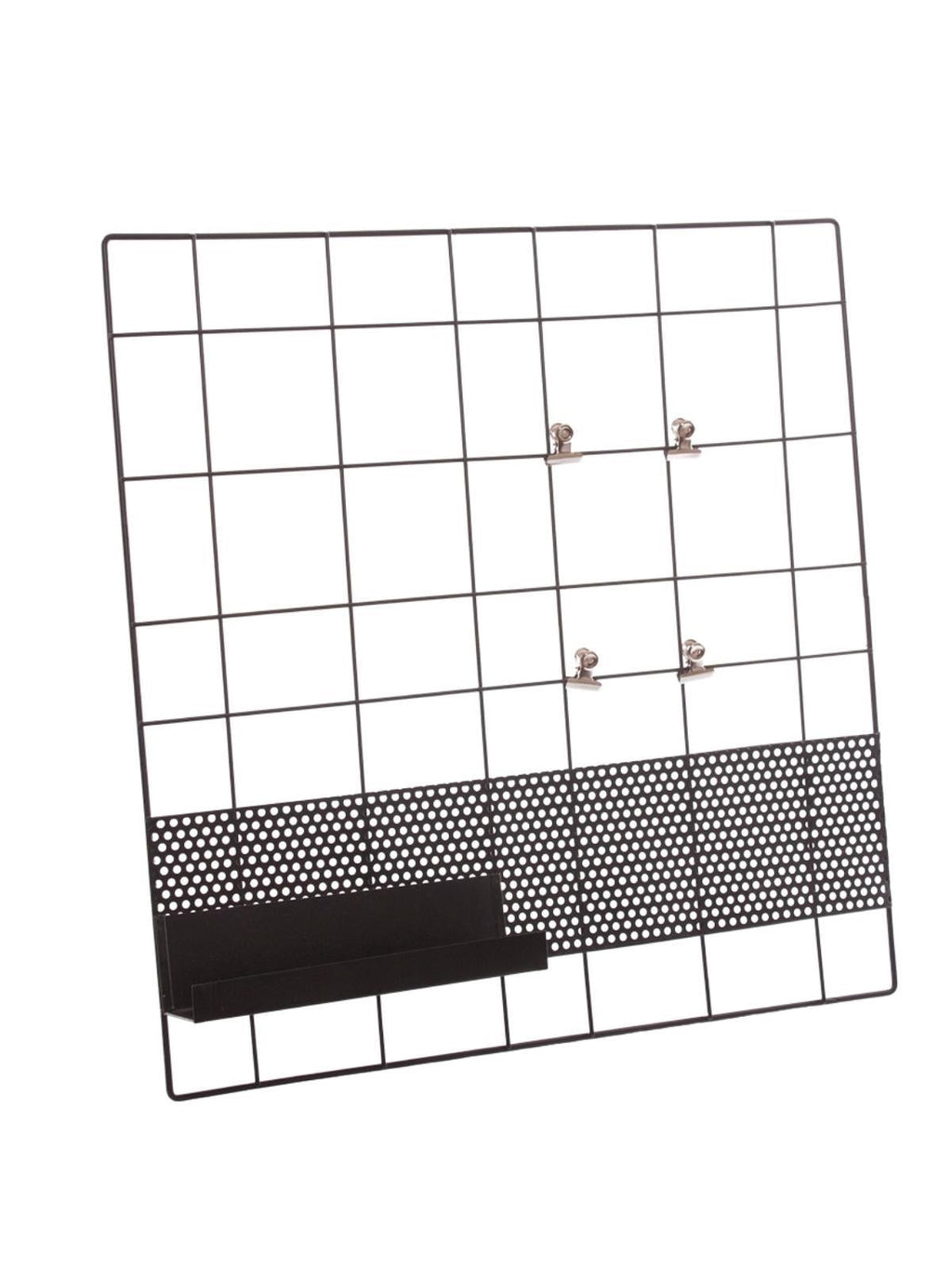 Bacheca in metallo nero, 45H45 cm (kit da 3)