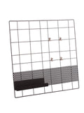Bacheca in metallo nero, 45H45 cm (kit da 3)