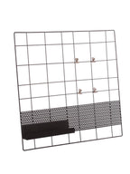 Bacheca in metallo nero, 45H45 cm (kit da 3)