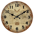 Orologio in mdf planisfero, Ø34 cm