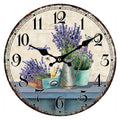 Orologio da parete in mdf Lavanda, Ø34 cm (kit da 3)