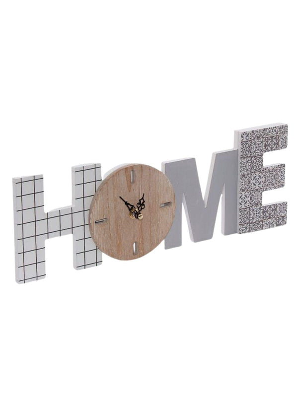 Orologio in mdf "Home", 40H14 cm