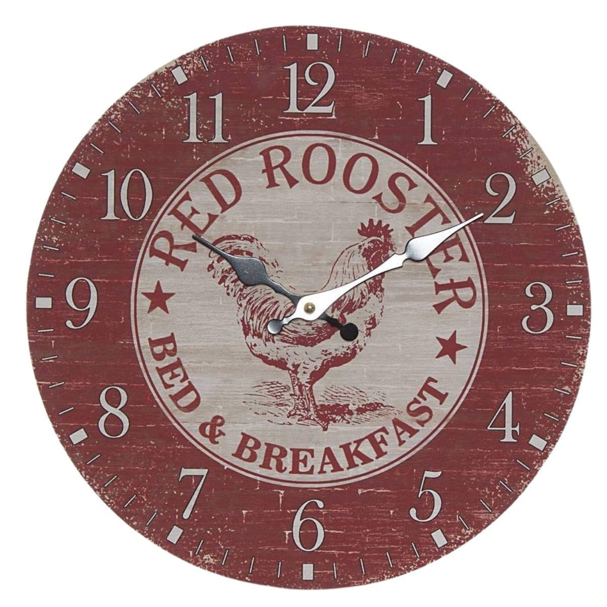 Orologio da parete Red Rooster, Ø34 cm (kit da 3)