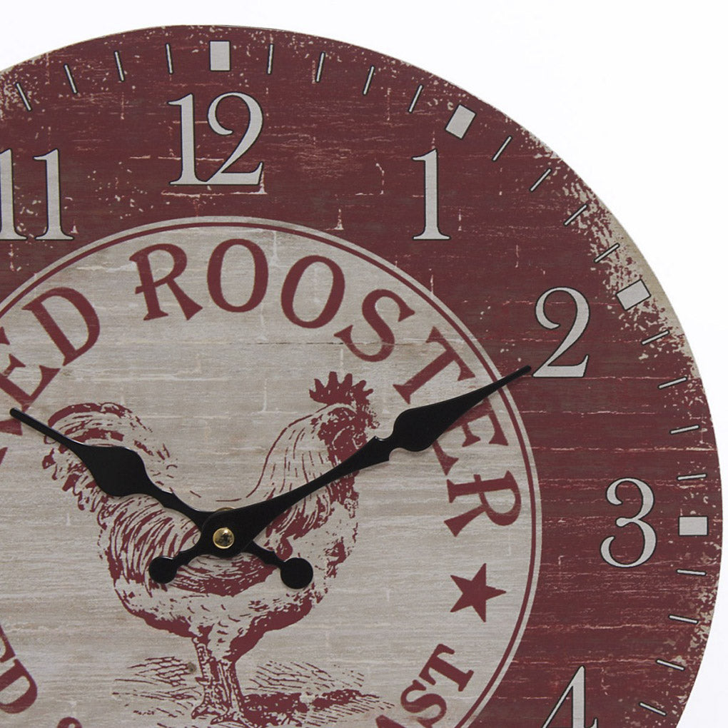 Orologio da parete Red Rooster, Ø34 cm (kit da 3)