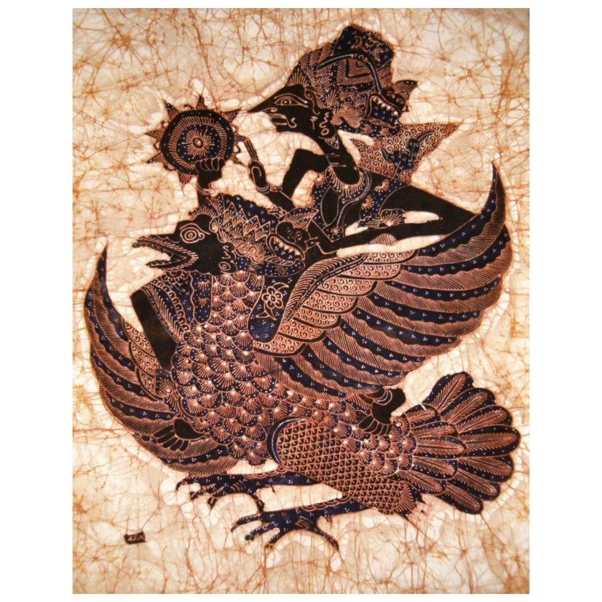 Batik in tessuto, colori assortiti, 45H45 cm (kit da 3)