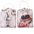 Placca rettangolare in metallo, set di 2, 23x29 cm (kit da 3)