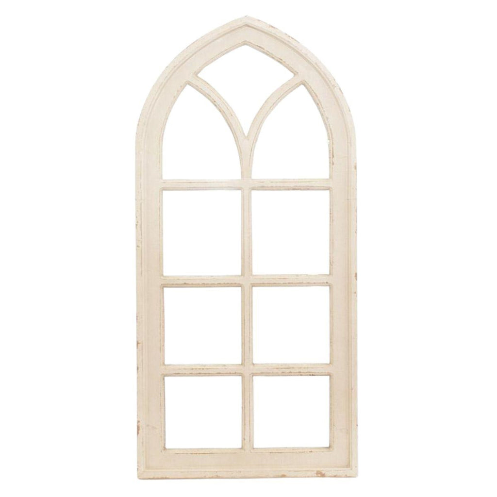 Specchio in abete a finestra, 48H100 cm