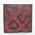 Pannello decorativo in metallo e-commerce, 41x41 cm (kit da 3)