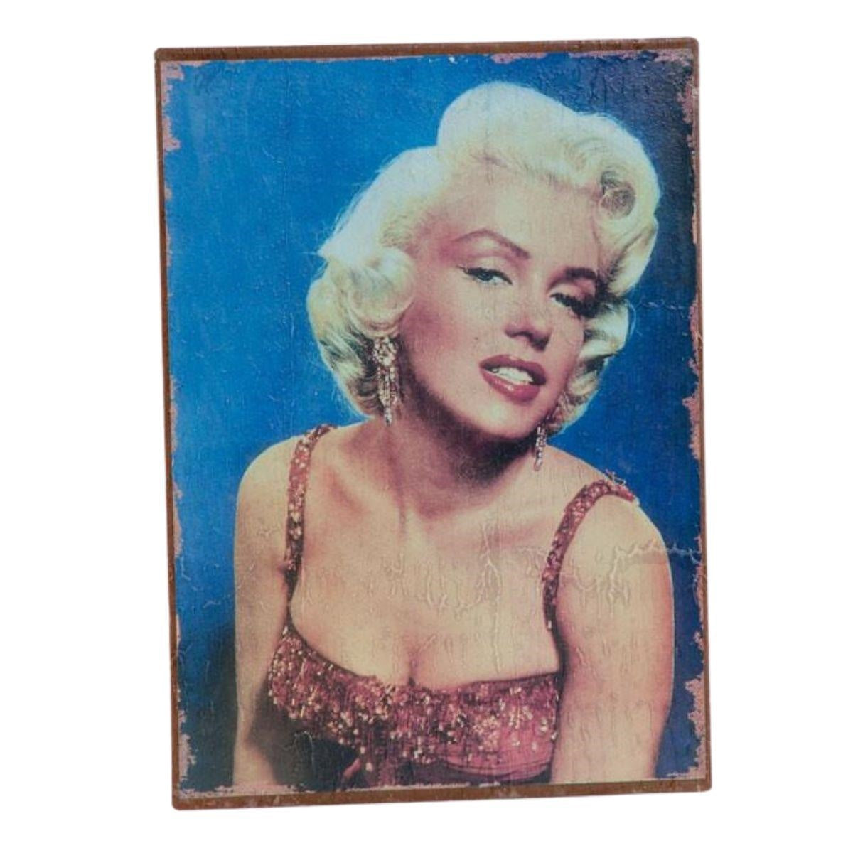 Targa in metallo Marilyn, 26x35 cm (kit da 10)