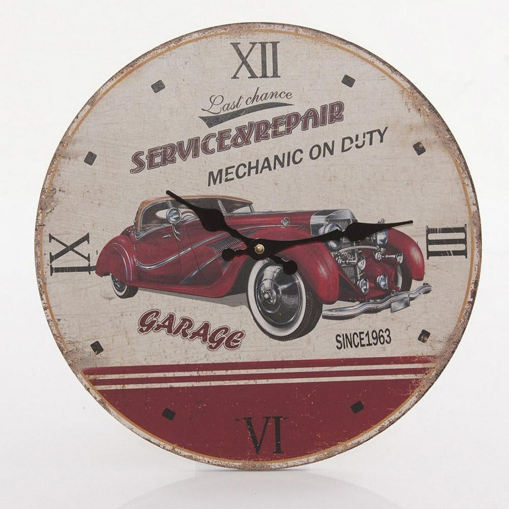 Orologio in mdf Service, Ø34 cm (kit da 5)