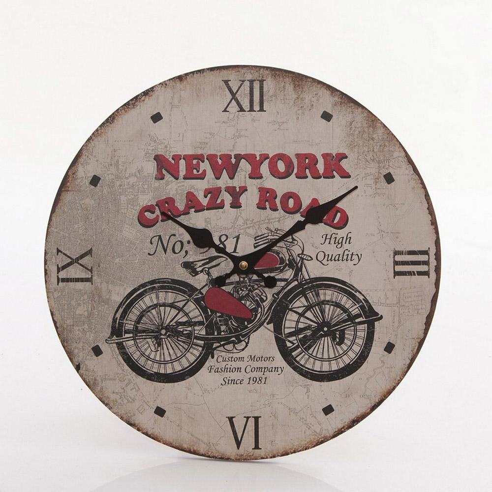 Orologio in MDF New York, Ø34 cm (kit da 5)