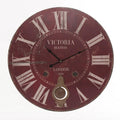 Orologio in mdf Victoria rosso, Ø58 cm